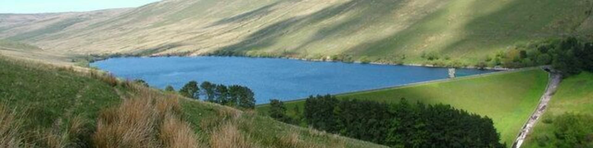 Ystradfellte Reservoir. This reservoir is situated between Fan Llia and Fan Fawr, just West of Pen Y Fan, this is a quiet area for walking and is basically hidden from the other more popular surrounding reservoirs and hills.