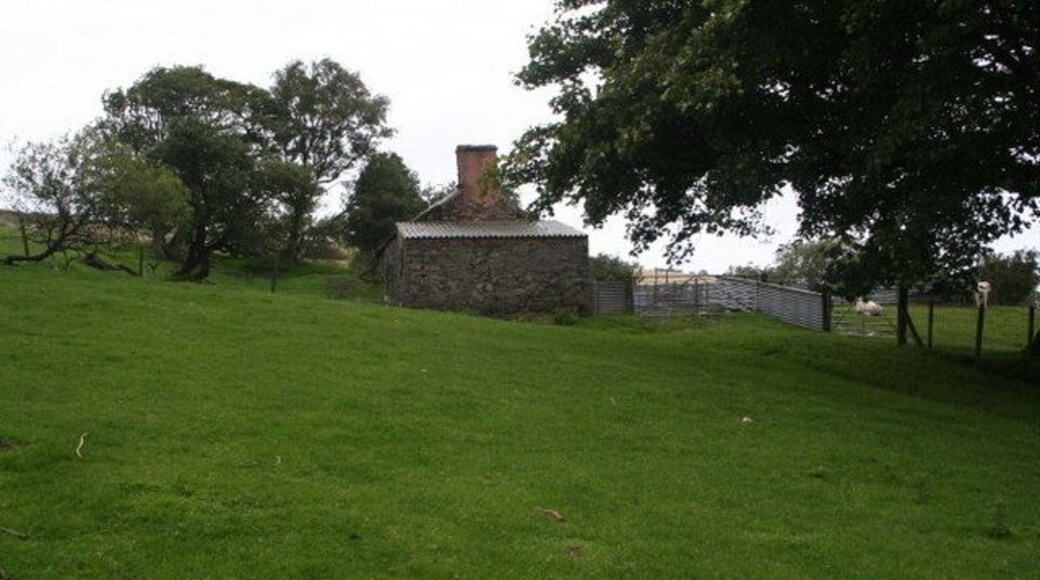 No one at home The abandoned farmstead of Pen-y-graig is up a steep path, much overgrown with ferns, above the small village of Gwytherin.