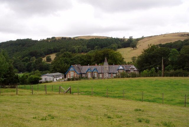 Ysgol Talhaiarn. Primary school with about 70 pupils in the village of Llanfair Talhaiarn.