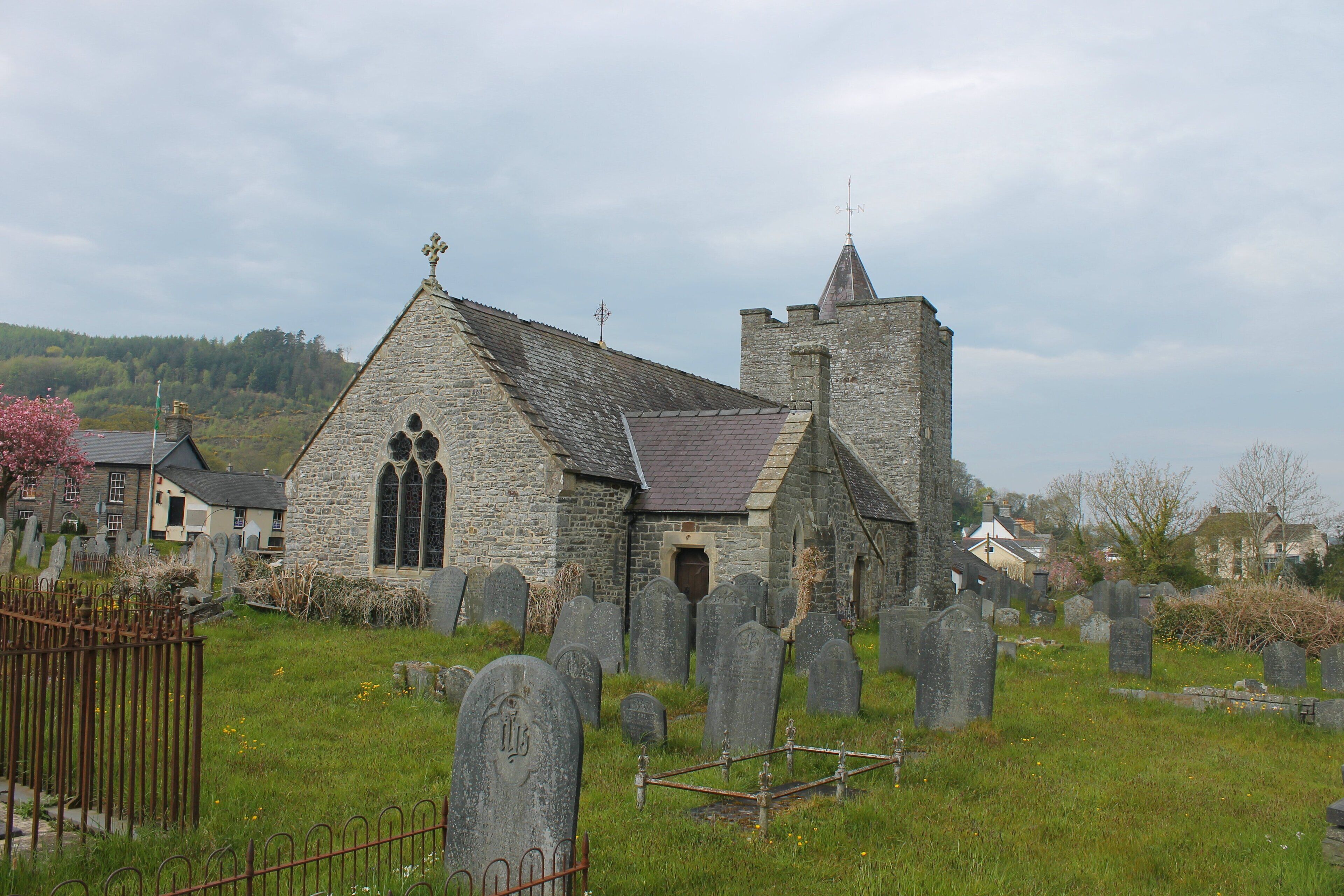The Church o St Ilar ('st ilar'; old inncorrect name, kept only as historic record is St Hilary's Church). Grade II* listed building.