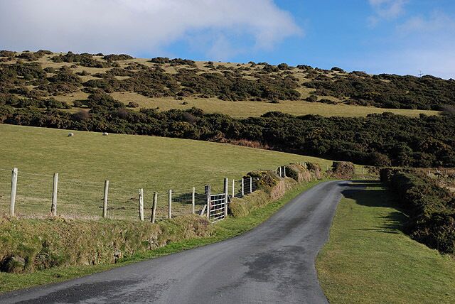 The road to Morfa Bychan