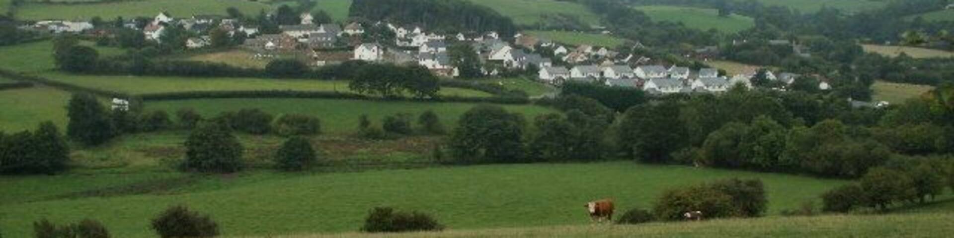 Rhydyfelin. Looking S towards Rhydyfelin