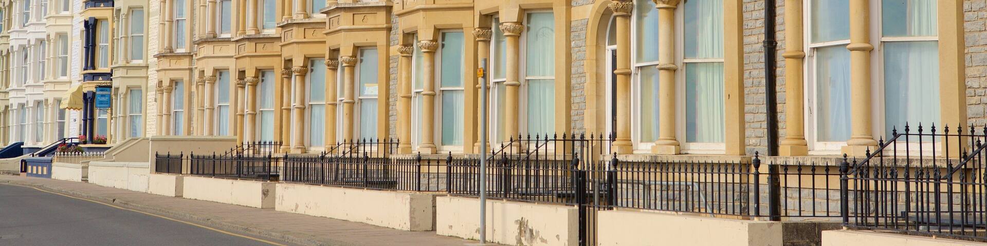 Aberystwyth which includes a coastal town