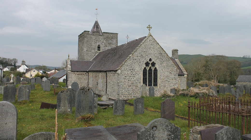 The Church o St Ilar ('st ilar'; old inncorrect name, kept only as historic record is St Hilary's Church). Grade II* listed building.