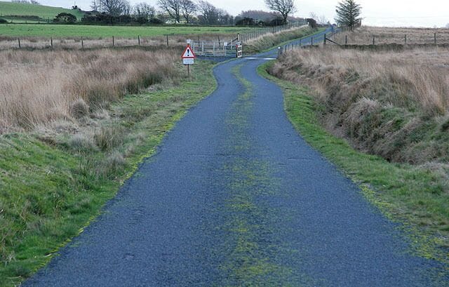 Cattle grid on Comins Pen-y-banc Lying on the boundary of the open-access common land.
