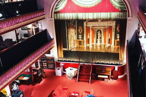 A museum inside a disused theatre. Wonderful use of space.