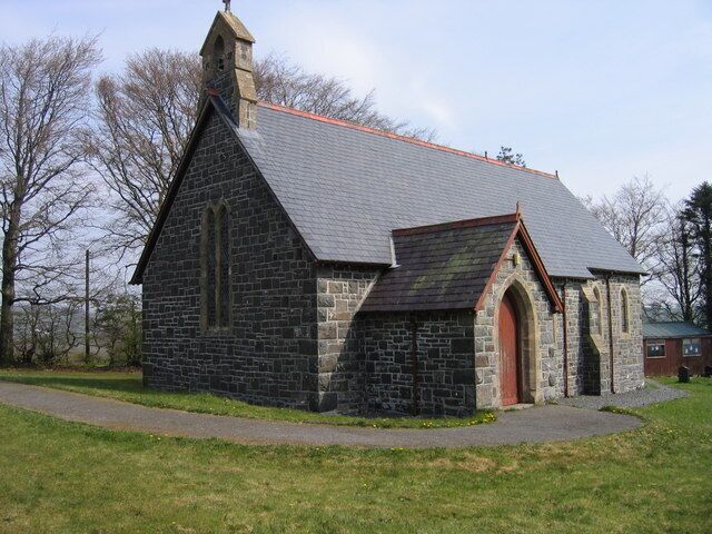 Eglwys Blaenpennal / Blaenpennal Church Eglwys Blaenpennal sydd rhyw filltir tu allan o Blaenpennal / Blaenpennal Church which is about a mile outside of Blaenpennal.