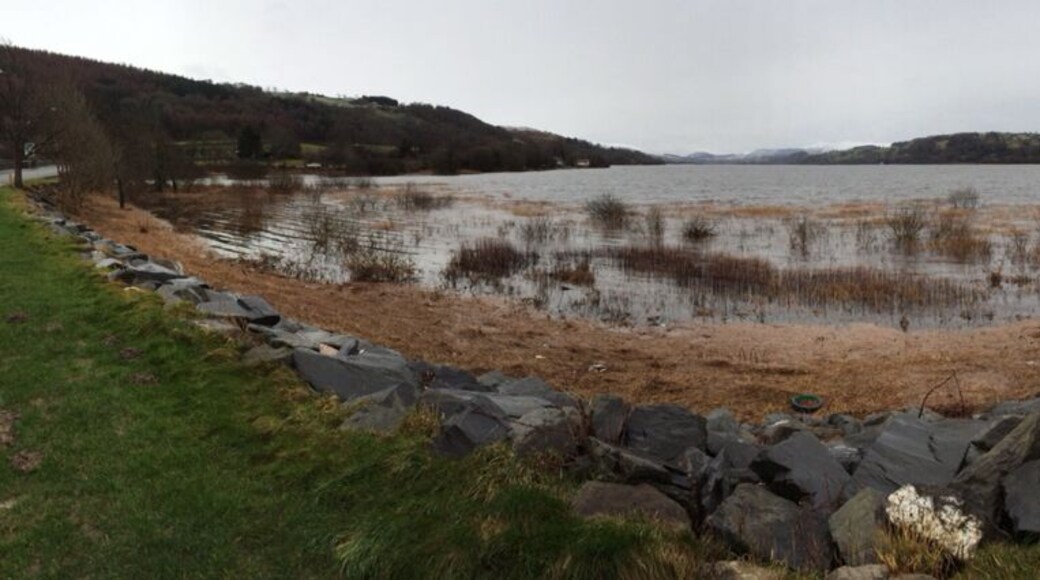 Bala lake: The largest natural lake in Wales. Local legend states that the lake is inhabited by a monster which is known as 'Teggie' and it is claimed that on moonlit nights towers and buildings can be seen under the waters of Bala Lake.