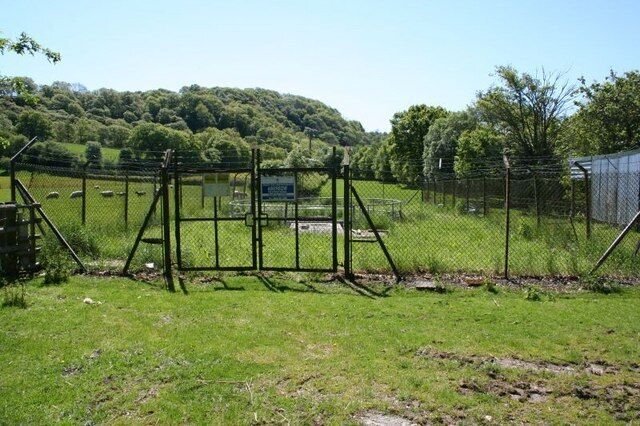 Sewage works near the ruin Bit of a surprise to find this near the ruins but then I suppose they must go somewhere.