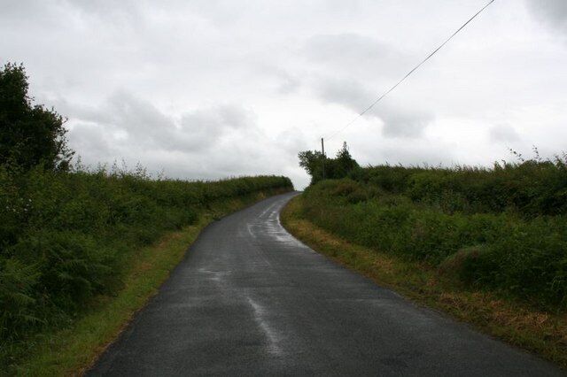 Road towards Builth. Road towards Builth wells near Rhosferig