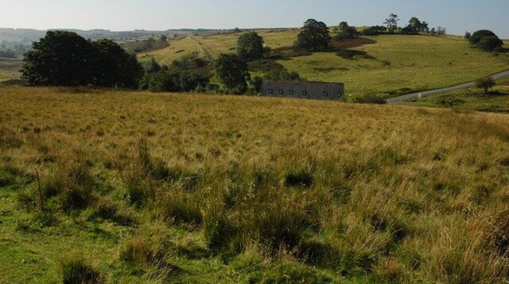 Pentre Dolau Honddu Part of the Sennybridge Training Area, viewed from the B4519.