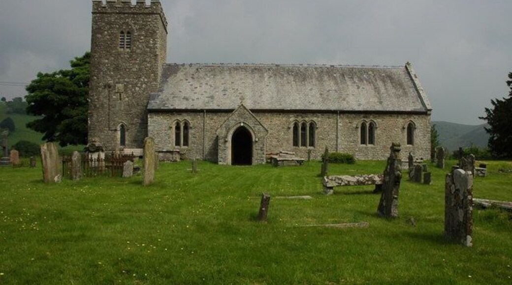 Llanafan-fawr Church Church dedicated to St Afan an early Welsh saint, his body was buried in the churchyard. See: http://www.castlewales.com/llanafan_fawr.html