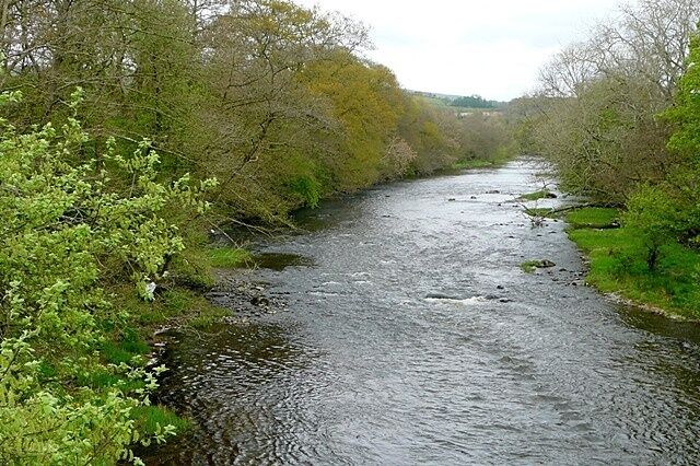 River Wye From Brynwern Bridge looking upstream.