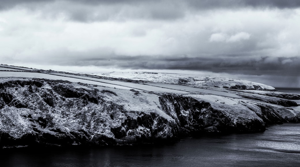 A view of the cliffs at mwnt taken using an In frared converted dslr.