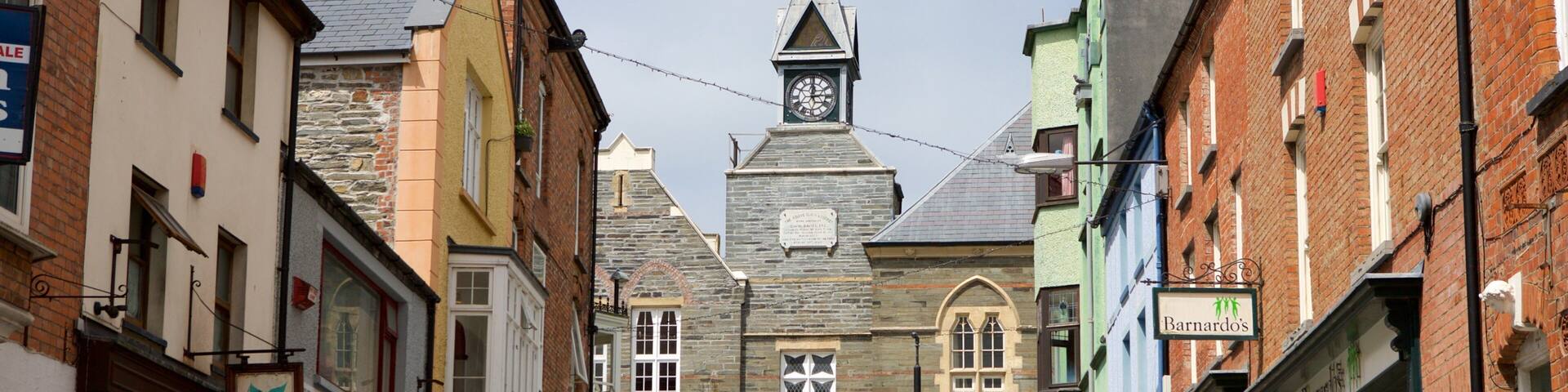 Cardigan showing street scenes