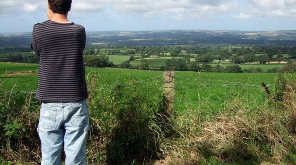 Capturing the view Stopping to look at the view is well nigh irresistible at this point - due north towards the hills of mid-Wales.