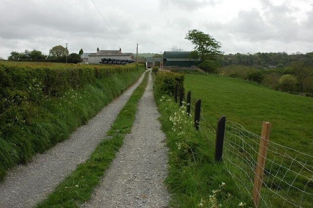 Penrallt Fach Penrallt Fach viewed from the footpath at the bottom of the farm driveway.