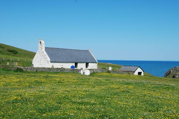 Mwnt chapel, west Wales near Cardigan.