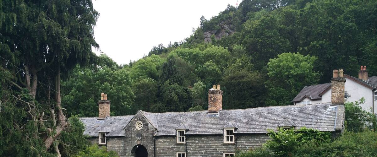 "Coleg y Groes" (Holy Cross College) at Corwen Parish Church, Wales.
