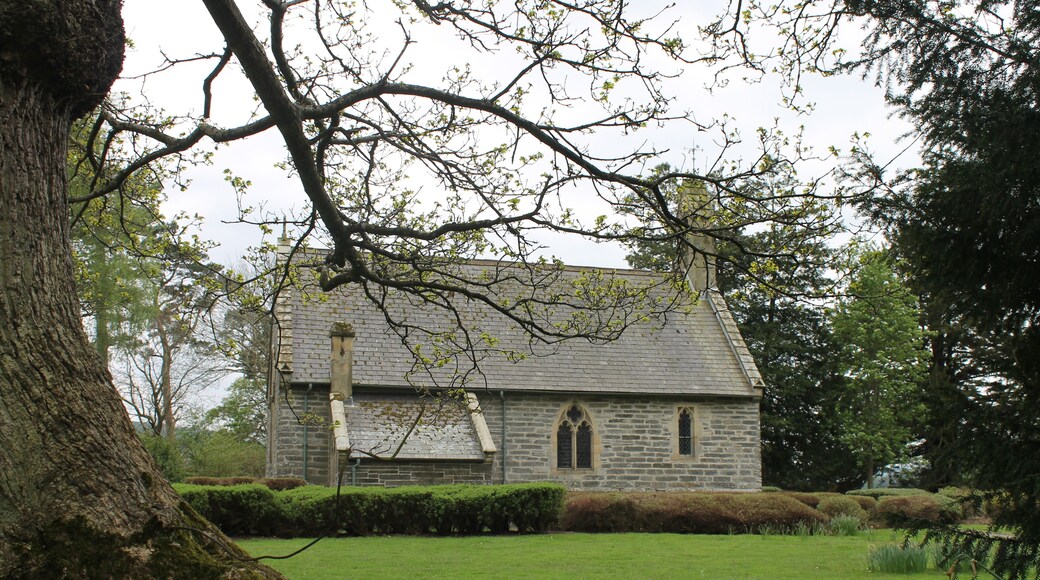 Rhug Chapel, near Corwen, Sir Ddinbych (Denbighshire), North Wales. The private chapel was built for William Salusbury in 1637.