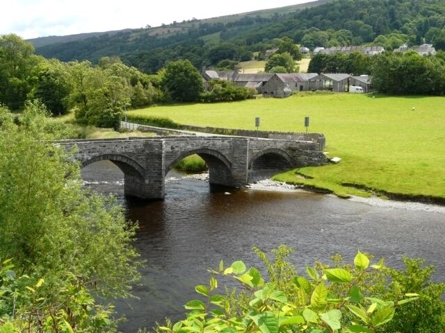 River Dee Carrog Bridge over the River Dee.