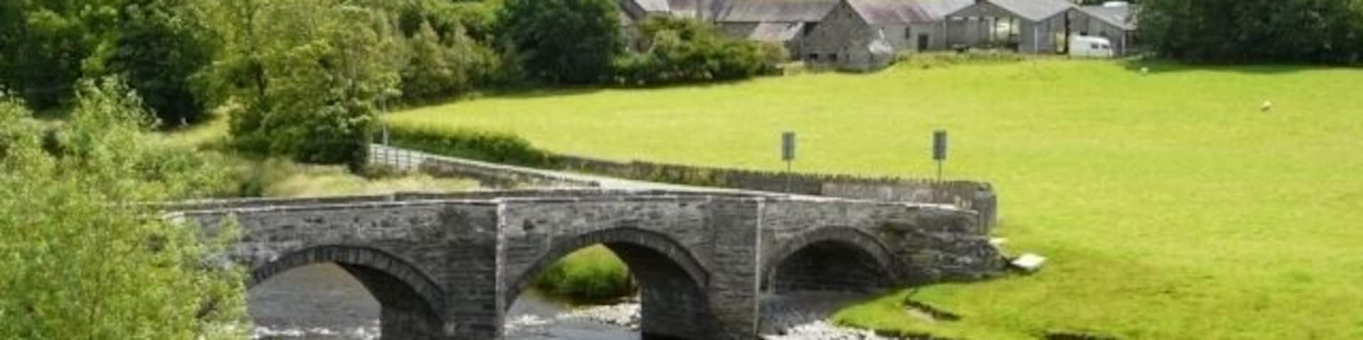 River Dee Carrog Bridge over the River Dee.