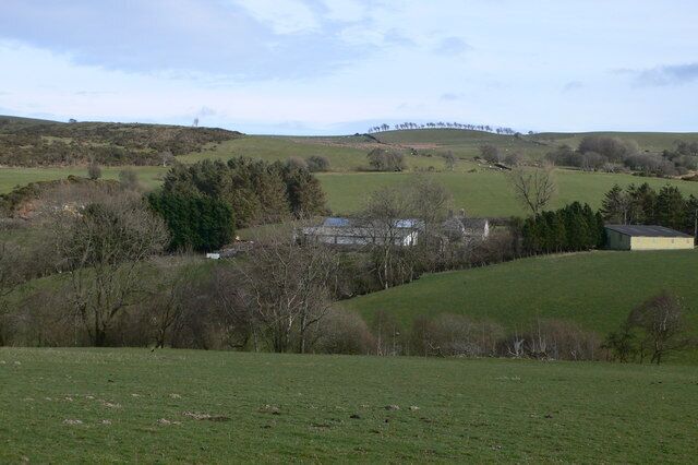 Bryn Halen Bach Farm in the hills near Melin-y-Wig