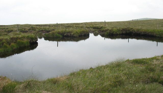 Peaty tarn above Craig Berwyn