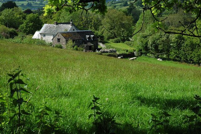 Aberhowy Farm, Llangynidr Aberhowy Farm near Llangynidr,viewed from the towpath of the Monmouthshire and Brecon Canal.