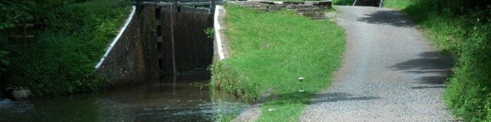 Cwmcrawnon Locks A flight of three locks at Cwmcrawnon on the Brecon and Monmouthshire Canal.
