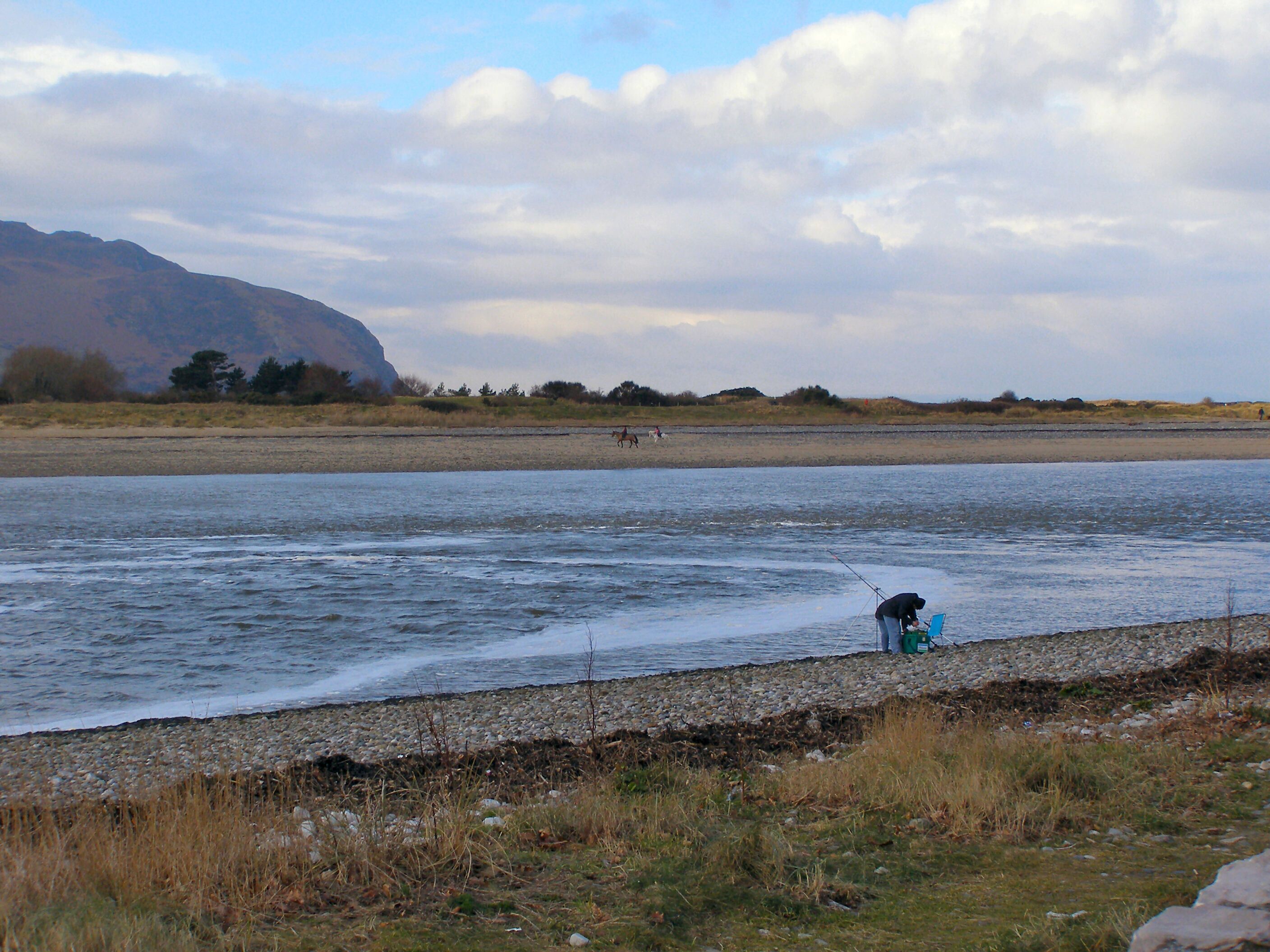 River Conwy and Conwy Sands Viewed from the coastal footpath at Deganwy.