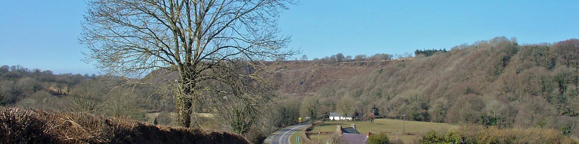 A487 near Pont Baldwyn