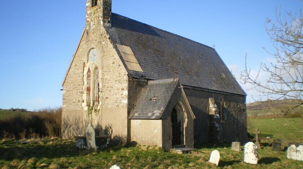The ruined chapel at Llanllawer Times have been better in the past - much longer, and this will be beyond the point of restoration.