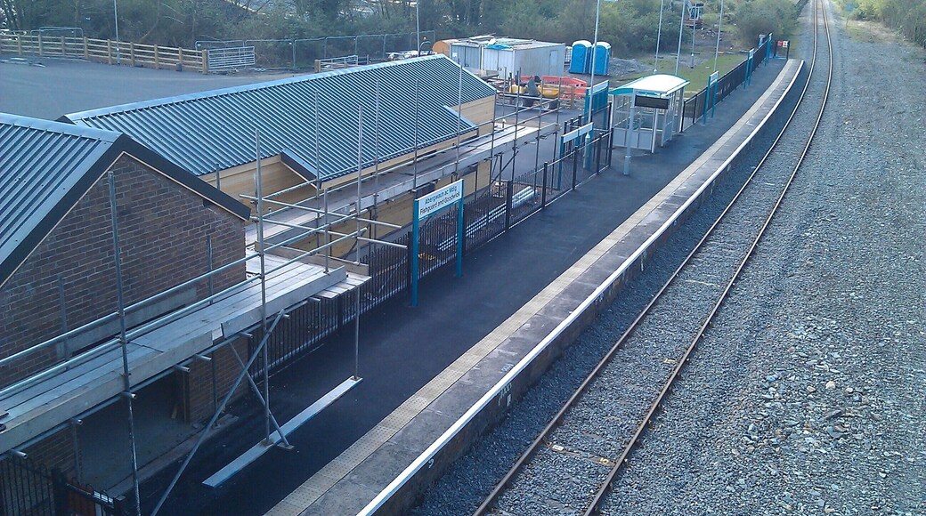 The new Goodwick and Fishguard Railway station under construction 2012.