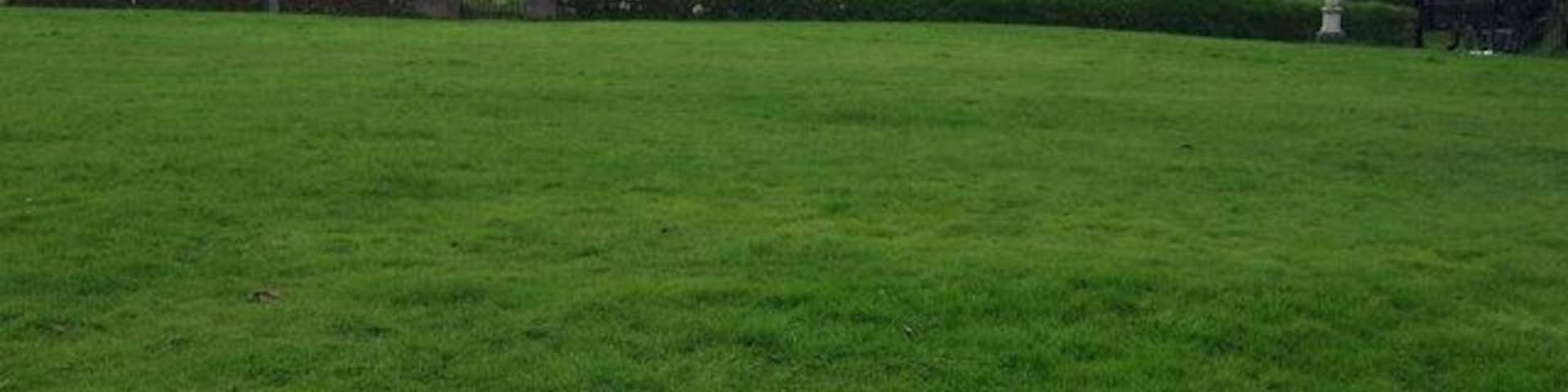 Church across the green The central green in Casnewydd Bach/Little Newcastle was the site of the 'new' Norman castle or motte, succeeding an earlier one close by. All trace of it has long disappeared leaving just an attractive open space as a feature of this typical Landsker village.