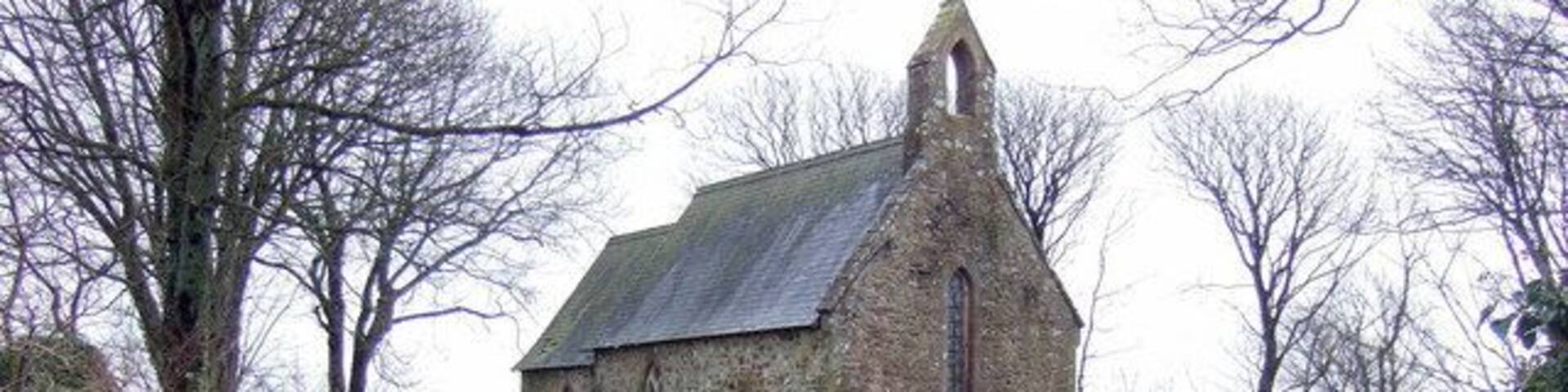 Llanreithan church Disused and abandoned in its churchyard adjoining Llanreithan House, all trace of its mediaeval origins were lost in Victorian restoration (1862). A foundation stone dated 1493 that was discovered during the rebuilding has subsequently vanished too and all that remains from earlier times is a cross-shaped stone set in the altar.