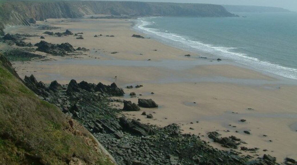 Musselwick Sands A view across Musselwick Sands with the tide going out.