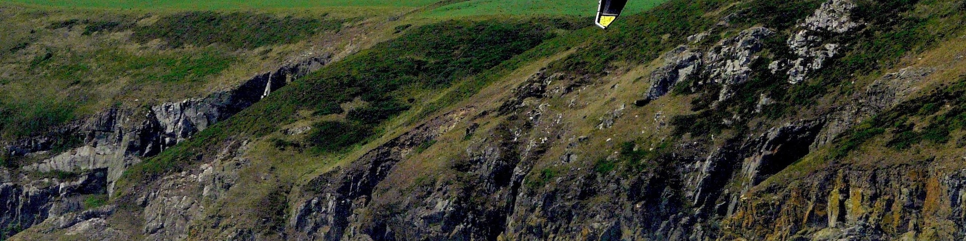 Kite surfer off Newgale.