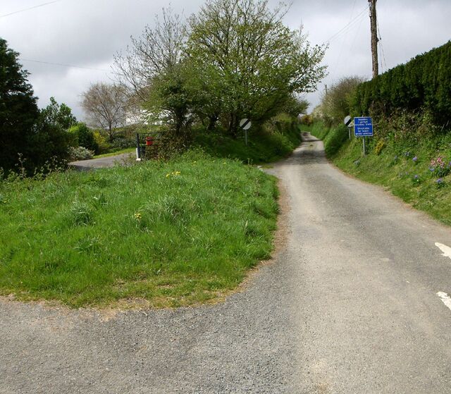 Road. Stretch of road looking SSW from SM 899 193.