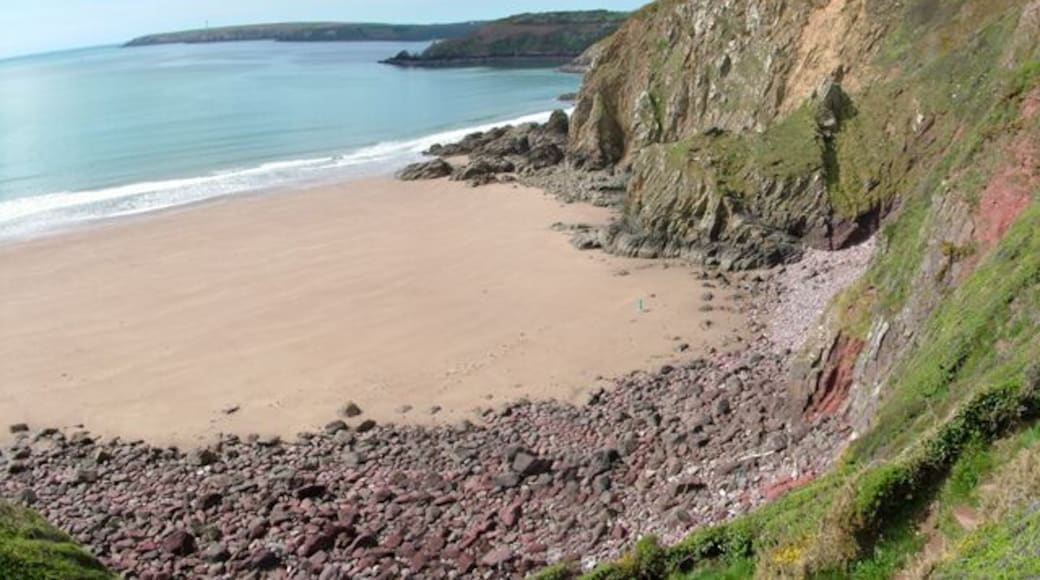 St. Ishmael's - Lindsway Bay. Beautiful beach. Taken looking west.