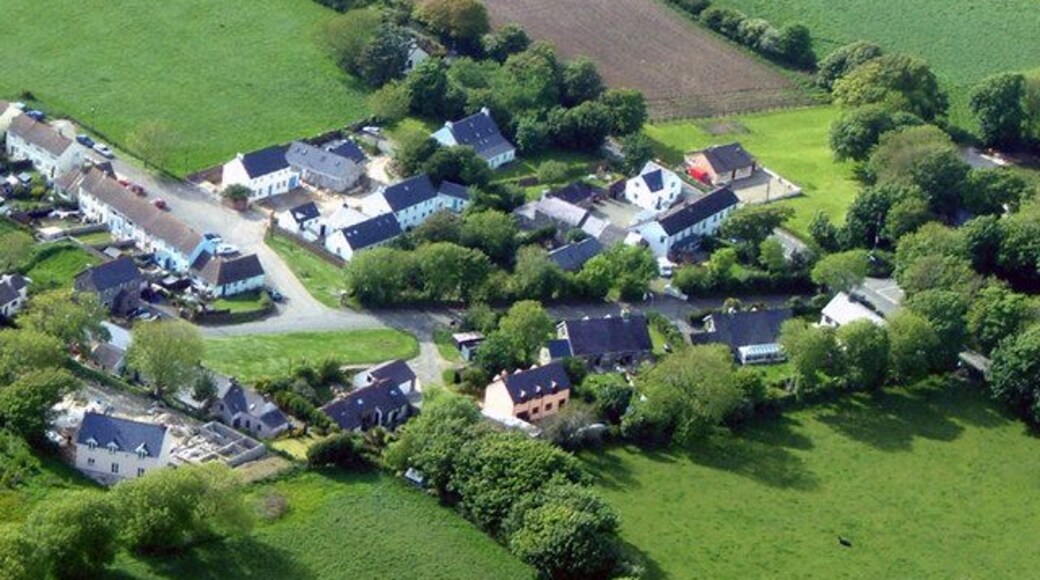 Aerial Photograph of Castle Morris Photograph taken from light aircraft