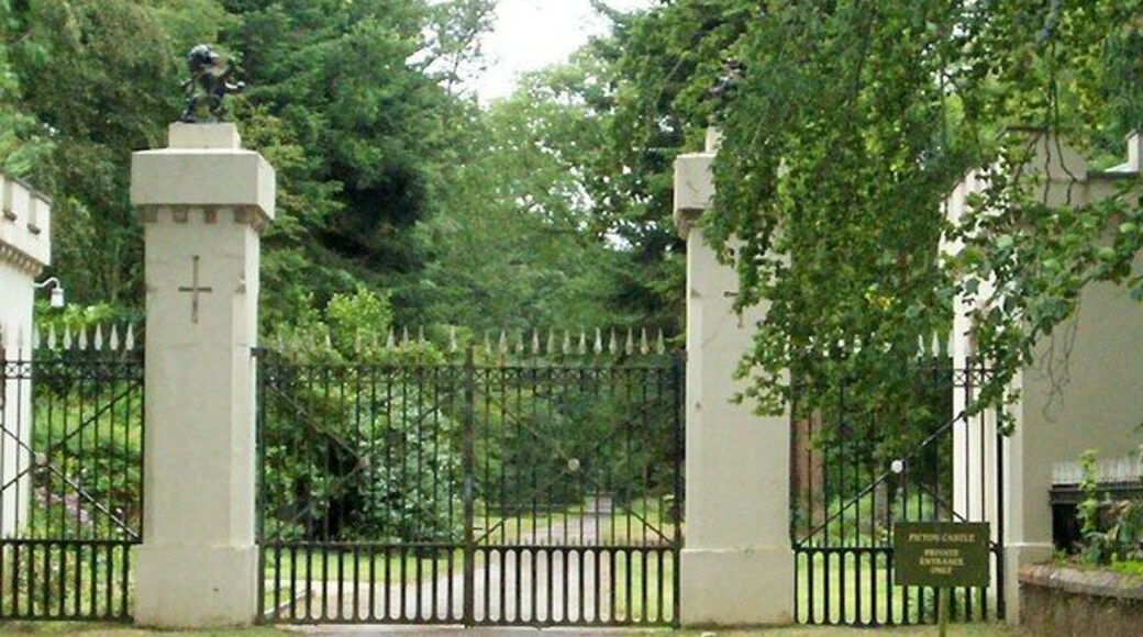 Private entrance to Picton Castle. Ladies' Cross.