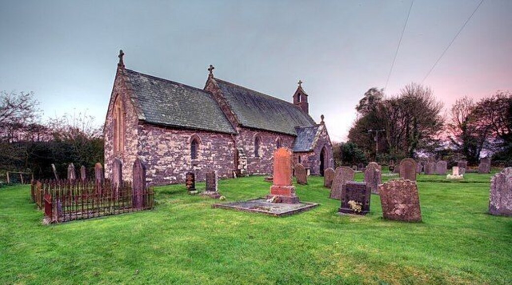 The church of St Mary at Llanfair-Nant-y-Gof This is the church of St Mary at Llanfair-Nant-y-Gof where my great-great-great-grandmother is buried. This was taken at about 07:30 as the sun came up.