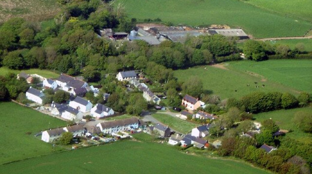 Aerial Photograph of Castle Morris Photograph taken from light aircraft
