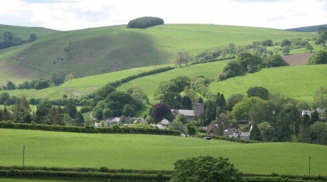 View of Llangunllo Small village in the upper Lugg valley.