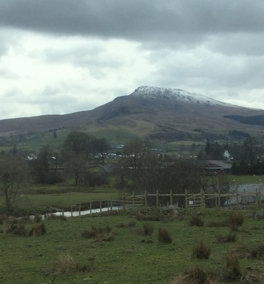 Driving past Snowdonia National Park yesterday - lovely #mountains