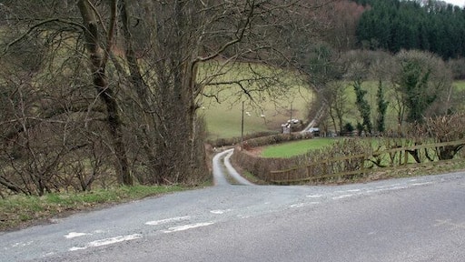 Turn Off Left turn to Coed Llawr-y-cwm off the B4393 to Lake Vyrnwy.