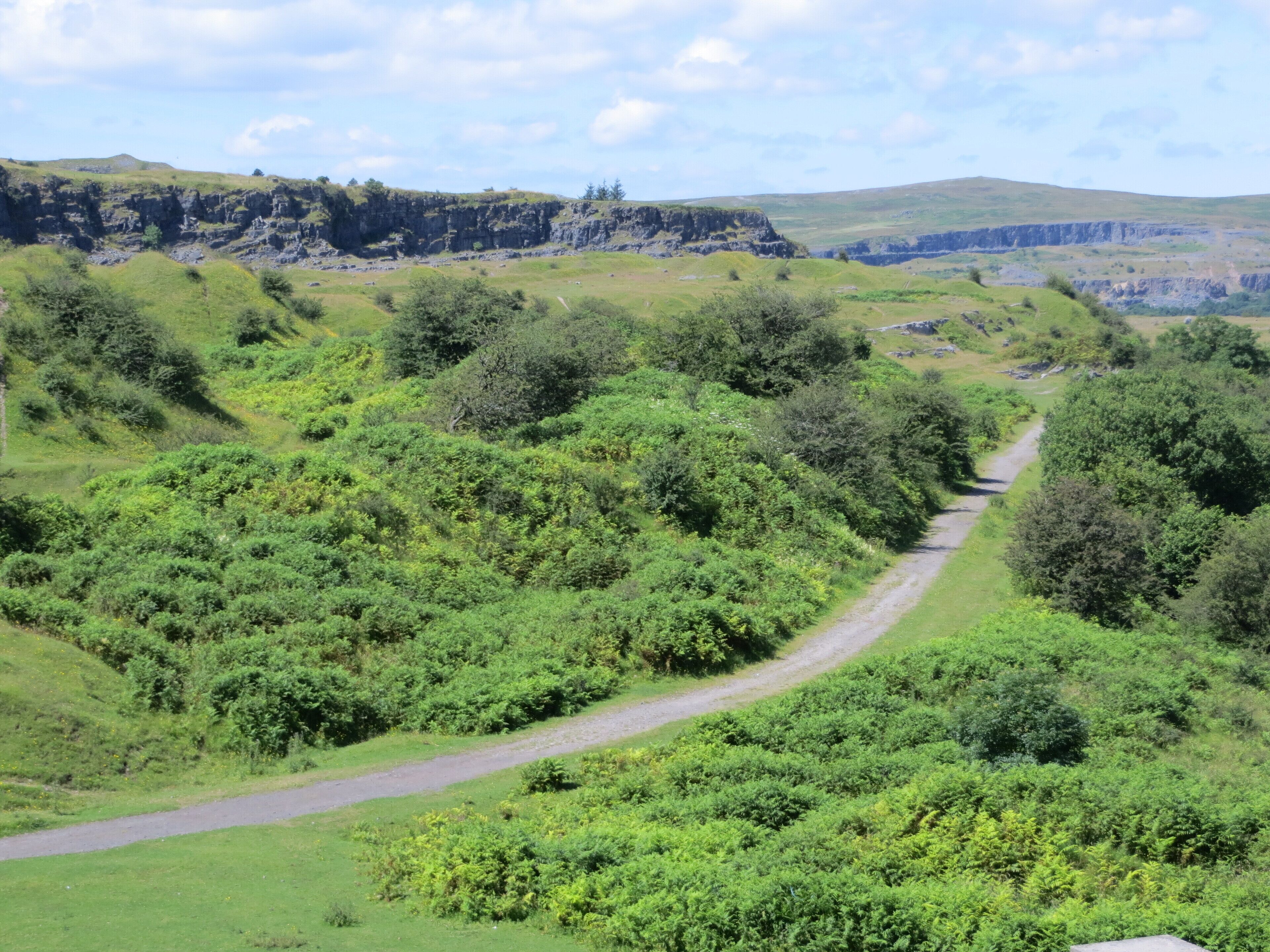 Old quarries near Pant Station - July 2012