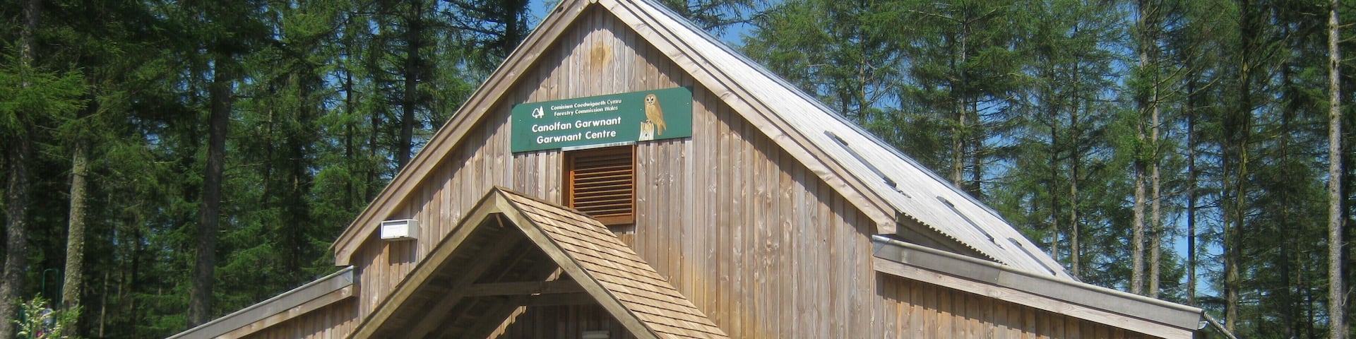 Visitor information building at Garwant Visitor Centre