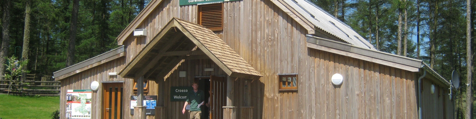 Visitor information building at Garwant Visitor Centre